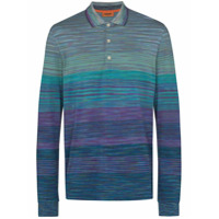 Missoni Camisa polo mangas longas - Azul