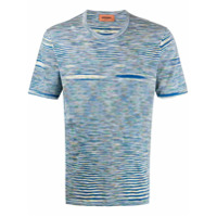 Missoni Camiseta tie-dye de tricô - Azul