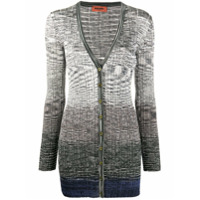 Missoni Cardigan longo com gola V - Cinza