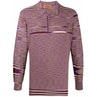 Missoni gradient knit polo shirt - Roxo