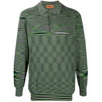 Missoni gradient knit polo shirt - Verde