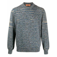 Missoni striped wool pullover - Azul