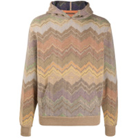 Missoni zigzag wool knit hoodie - Neutro