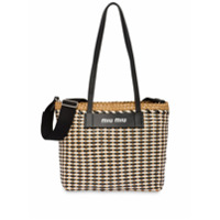 Miu Miu Bolsa tote média - Neutro