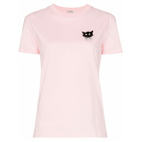 Miu Miu Camiseta com aplicação - Rosa