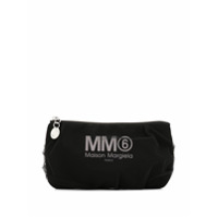 MM6 Maison Margiela Clutch com logo - Preto