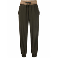 Moncler Calça esportiva com logo - Verde