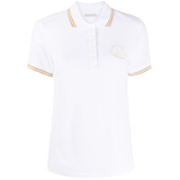 Moncler Camisa polo com patch logo - Branco