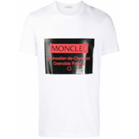 Moncler Camiseta com estampa de logo - Branco