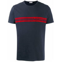 Moncler Camiseta com logo - Azul