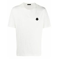 Moncler Camiseta com patch de logo - Branco