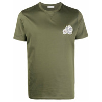 Moncler Camiseta com patch de logo - Verde