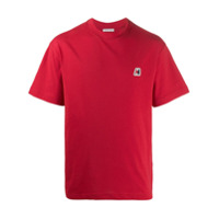 Moncler Camiseta com patch de logo - Vermelho