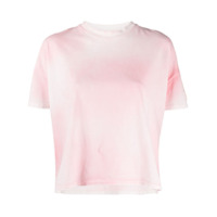 Moncler Camiseta cropped tie-dye - Rosa