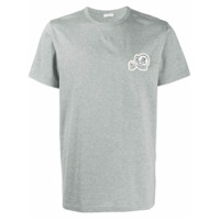 Moncler Camiseta de algodão com logo - Cinza