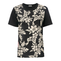 Moncler Camiseta floral - Preto