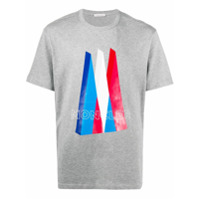 Moncler geometric logo T-shirt - Cinza
