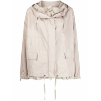 Moncler hooded oversized jacket - Neutro