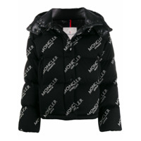 Moncler Jaqueta Caille com logo - Preto