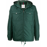 Moncler Jaqueta com capuz e zíper - Verde