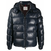 Moncler Jaqueta matelassê com capuz - Azul