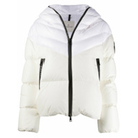 Moncler Jaqueta matelassê com capuz - Branco