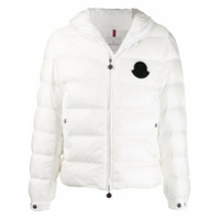Moncler Jaqueta matelassê com capuz - Branco