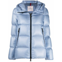 Moncler Jaqueta matelassê com zíper - Azul