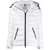 Moncler Jaqueta matelassê com zíper - Branco