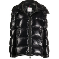 Moncler Jaqueta matelassê com zíper - Preto