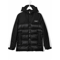Moncler Kids Jaqueta matelassê - Preto