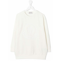 Moncler Kids Moletom com logo - Neutro