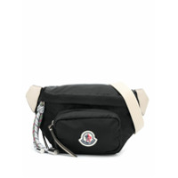 Moncler logo patch belt bag - Preto