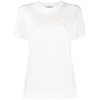 Moncler logo patch cotton T-shirt - Branco