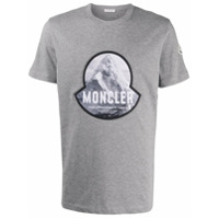 Moncler logo patch T-shirt - Cinza