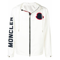 Moncler Moletom com logo e capuz - Branco