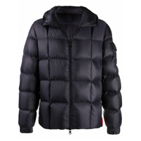 Moncler quilted hooded jacket - Azul