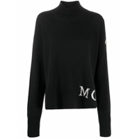 Moncler Suéter gola alta de lã - Preto