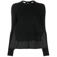 Moncler two-layer knitted top - Preto