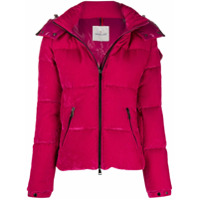 Moncler velvet puffer jacket - Rosa