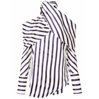 Monse Blusa risca de giz - Azul