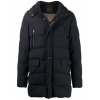 Moorer Casaco matelassê com bolsos - Azul