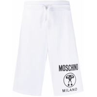 Moschino Bermuda com estampa de logo - Branco