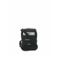 Moschino Bolsa carteiro de canvas - Preto