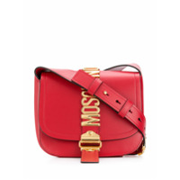 Moschino Bolsa tiracolo com logo - Vermelho