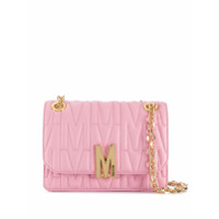 Moschino Bolsa tiracolo M matelassê - Rosa