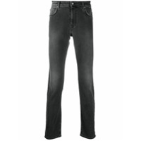 Moschino Calça jeans com lavagem - Cinza