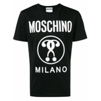 Moschino Camiseta com estampa de logo - Preto