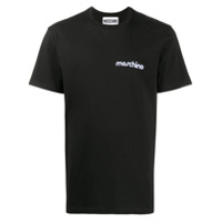 Moschino Camiseta com logo bordado - Preto