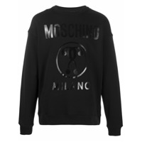 Moschino Camiseta com logo Milano - Preto